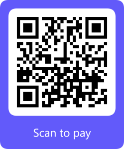 One time payment QR code